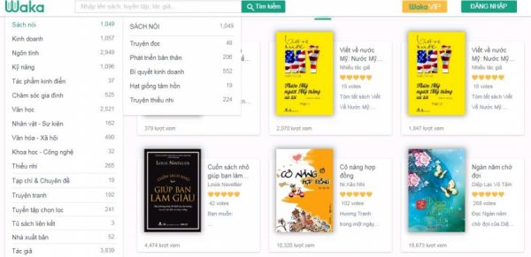 Waka - Trang web đọc sách online uy tín và phổ biến top đầu hiện nay