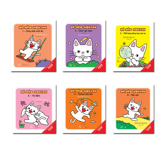 “Bé mèo Nontan” là bộ sách ehon Nhật Bản gồm 6 tập nội dung gần gũi và xoay quanh bé mèo Nontan và các bạn 