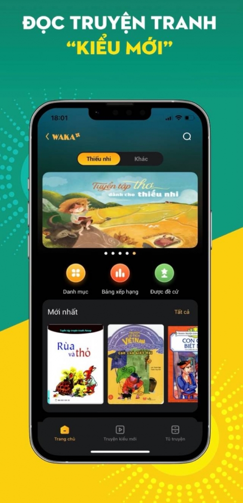 Waka - App Đọc Truyện có nhiều lượt tải nhất